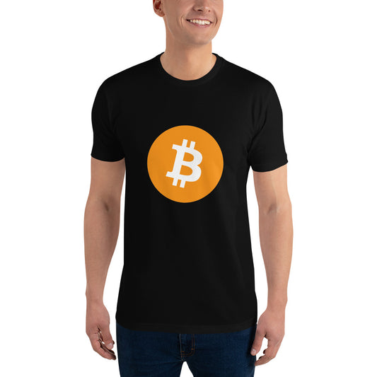 Bitcoin Orange Logo Fitted T-shirt