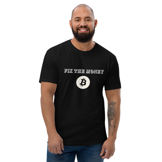Fix The Money Bitcoin Fitted T-shirt